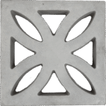 Elemento vazado Jasmyn de 30 x 30 x 7 cm.